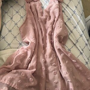 Pink Floral Mini Dress